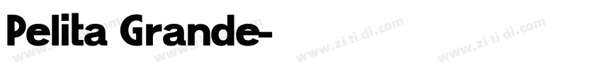 Pelita Grande字体转换